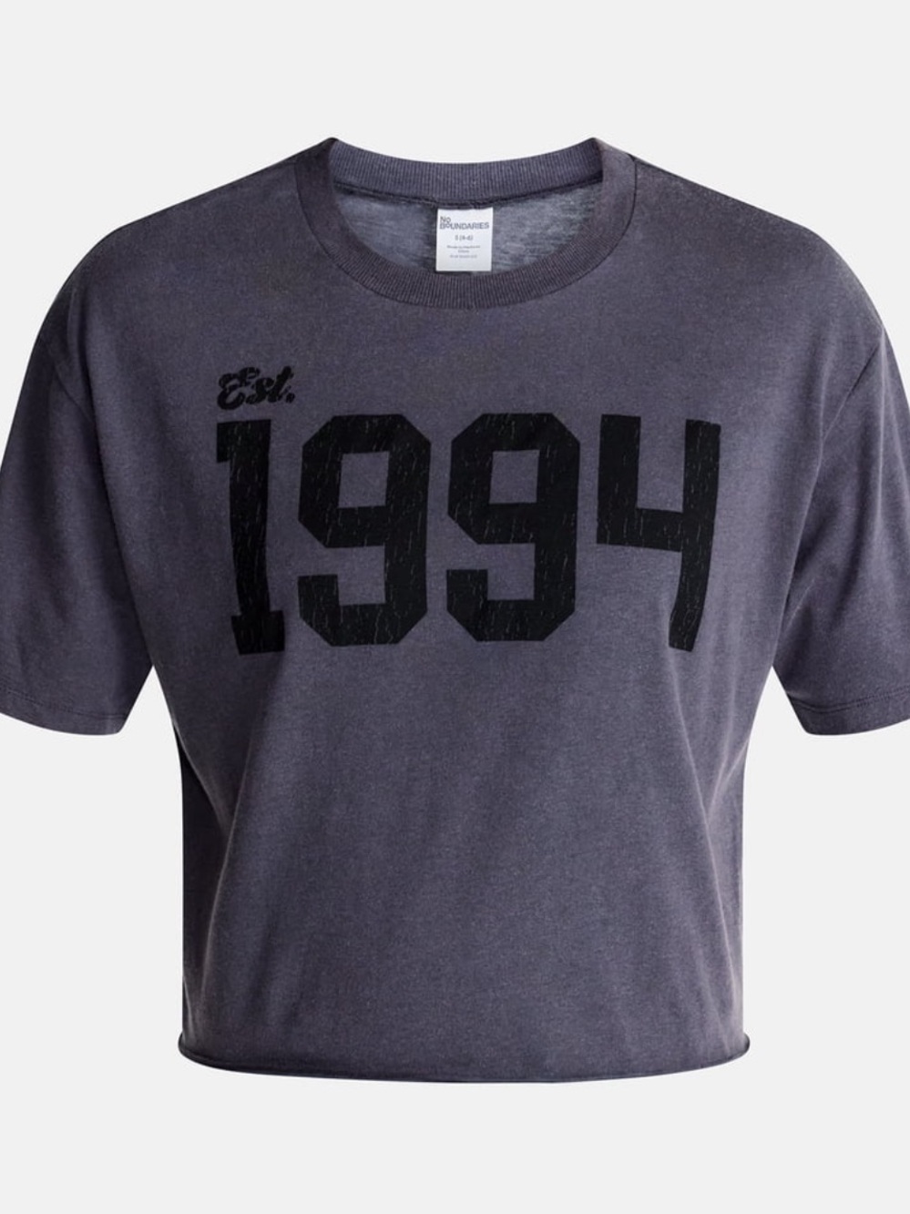 No Boundaries Boxy Cropped Graphic Tee